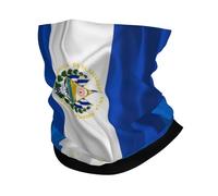 Tube Scarf El Salvadorean And Nicaragua Nicaraguan Flag Wavy Balaclava Half Face Headwear Windproof Neck Gaiters For Fishing Skiing Jogging 25X50 Cm