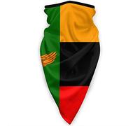Tube Scarf Flag Of Zambia Facial Shield Anitdust Neck Gaiter Non-Slip Headband For Motorcycling, Hunting, Traveling