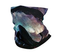 Tube Scarf Grim Reaper Death Sickle Cloak Galaxy Black Half Face Headwear Multifunctional Headband Windproof Half Face Scarf For Skiing Hunting Tennis 25X50 Cm