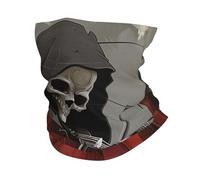 Tube Scarf Grim Reaper Playing The Violin Skull Dark Multifunctional Neck Scarf Unisex Headwear for Yoga Running 26X30cm