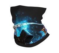 Tube Scarf Grim Reaper Sickle Cloak Galaxy Black Half Face Scarf Balaclava Half Face Headwear Multifunctional Bandana For Tennis Fishing Hunting 25X50 Cm