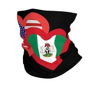 Tube Scarf Hearts America And Nigeria Uv Protection Sombreros Breathable Bandana For Men Women Climbing