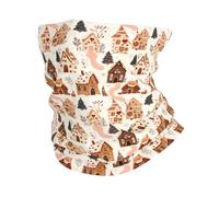 Tube Scarf Kawaii Little House Novelty Neck Gaiter Uv Protection Half Face Headwear Balaclava Neck Gaiters For Tennis Jogging Skiing 25X50 Cm