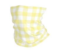 Tube Scarf Lemon Yellow Checkboard A Print Half Face Scarf Windproof Magic Headband Uv Protection Half Face Headwear For Skiing Fishing Hunting 25X50 Cm