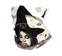 Tube Scarf Magic Witch Witchcraft Bohemian Drawing Print Half Face Scarf Uv Protection Half Face Headwear Dustproof Neck Gaiters For Jogging Hunting Tennis 25X50 Cm
