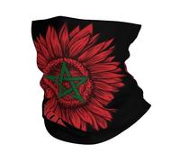 Tube Scarf Morocco Moroccans Flag Neck Gaiters Multifunctional Novelty Neck Gaiter Uv Protection Half Face Scarf For Fishing Skiing Tennis 25X50 Cm