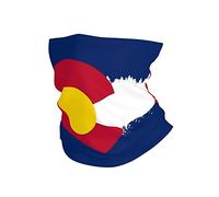 Tube Scarf Mountain Colorado Flag Magic Headband Uv Protection Half Face Headwear Balaclava Novelty Neck Gaiter For Skiing Hunting Jogging 25X50 CM