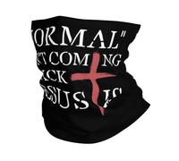 Tube Scarf Normal Isn'T Coming Back Jesus Is Christianty Half Face Scarf Balaclava Neck Gaiters Uv Protection Magic Headband For Fishing Skiing Hunting 25X50 Cm
