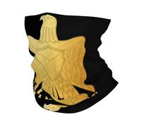 Tube Scarf Palestine Golden Emblem Balaclava Neck Gaiters Windproof Half Face Headwear For Hunting Fishing Jogging 25X50 Cm