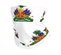 Tube Scarf Republic Of Haiti Flag A Half Face Headwear Multifunctional Novelty Neck Gaiter Windproof Magic Headband For Skiing Hunting Tennis 25X50 Cm