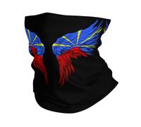 Tube Scarf Reunion Island Reunion Islanders Flag Wing Novelty Neck Gaiter Uv Protection Neck Gaiters Windproof Half Face Scarf For Jogging Tennis Hunting 25X50 CM