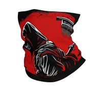 Tube Scarf Sickle Grim Reaper Night Moon Red, White Neck Gaiters Balaclava Half Face Scarf Dustproof Headband For Fishing Skiing Hunting 25X50 Cm
