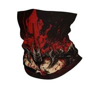Tube Scarf Skull Evil Dead Satanic Dark Red Half Face Scarf Windproof Headband Multifunctional Bandana For Fishing Hunting Tennis 25X50 Cm