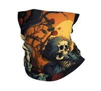 Tube Scarf Skull Heavy Metal Rock Skeleton Cool Multifunctional Bandana Durable Facial Shield For Climbing Running Outdoor