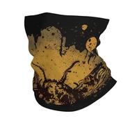 Tube Scarf Skull Moth Deaths Horror Dark Vintage, White Headband Windproof Bandana Dustproof Half Face Scarf For Skiing Jogging Fishing 25X50 Cm