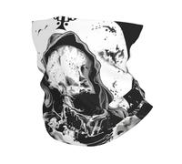 Tube Scarf Skull Octopuss Death Gothic Horror Dark Fantasies Vintage Half Face Scarf Multifunctional Neck Gaiters Windproof Half Face Headwear For Fishing Tennis Skiing 25X50 Cm