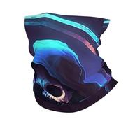 Tube Scarf Skull Sickle Grim Reaper Soul Cool Half Face Headwear Dustproof Neck Gaiters Multifunctional Headband For Tennis Fishing Jogging 25X50 Cm