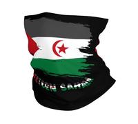 Tube Scarf Western Sahara The Western Saharans Flag Half Face Scarf Uv Protection Novelty Neck Gaiter Dustproof Neck Gaiters For Skiing Fishing Jogging 25X50 CM