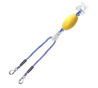 Tube Tow Rope for Boating - 16 Ft Boat Tubing Rope - with Float Ball and Hook Heavy Duty Kayak Strap for Safety Pulling Marine River Sea Surfing Docking Mooring Trailering Racing Rescue