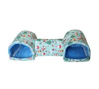 Tube Tunnel for Small Animals - Decoration for Enriching the Cage, Comfortable Plush Tunnel for the Nest, Walk Through Element for Winter Themed Rest | Warm and Relaxing Shelter for the Home