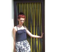 Tube Type Door Curtain,Bug Blind,Fly Blind,Strip Blind-'BUMBLE BEE' - 80cm wide x 200cm drop
