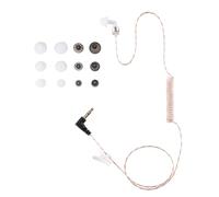 Tubeless Covert 1 Pin 3.5mm Listen Only Earpiece| 31-45IN Adjustable | FBI-Certified | for M0torola/Kenwood | Clear Stealth 22" Cable