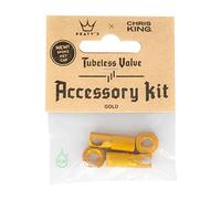 Peatys Products Tubeless Valve Accessory Kit - Gold Single