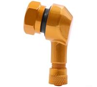 Tubeless Valve Aluminium 37 mm Seal for Car (Orange)
