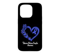 Tuberous Sclerosis Complex Awareness Heart Case for iPhone 15 Pro