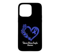 Tuberous Sclerosis Complex Awareness Heart Case for iPhone 15 Pro Max