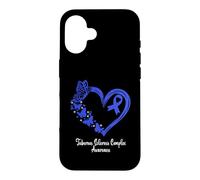 Tuberous Sclerosis Complex Awareness Heart Case for iPhone 16