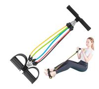 Tubes Elastic Sit Up Pull - Rope With Foot Pedal | Multifunction Resistance Training | Sitt Exercise Equipment Adjustable Non Slip Or Home Slimming Trainning Fitness Stretching Arm Waist Leg