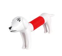 Tubes Toy, Bright Expandable Color Fine Fine Motor Skill (Red)