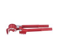 Tubing Bender 3 in 1 | 1 / 4in 5 / 16in 3 / 8in HVAC Tool | 180 Degree Multi - Purpose Bender for Copper/Brass/Aluminum Pipes | Carbon Steel Galvanized with 3 Grooves
