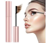 Tubing Mascara, Waterproof Mascara, 2025 New Waterproof 4D Eyelash Brush, Creates Natural-Looking Long Separates Lashes, Long-Lasting, No Clumping & No Smudging & No Flaking for Women (2pcs)