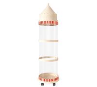 Tubo de Almacenaje Peluches - Organizador Muñecos Transparent, Estuche Castillo | Decoración Infantil, Antipolvo Juguetes, Dormitorio Niños, Guardería Salón Balcón