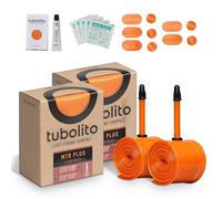 Tubolito MTB Plus 27.5"/29" x 2.5-3.0 Inch, 42mm Presta Valve | Meets E-MTB Standard | Preserves Leg Power and E-Bike Battery | 2X Puncture Protection (27.5"/29" x 2.5-3.0 Inch (Pack of 2))