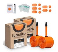 'Tubolito S-MTB 26'' and 27.5''/29'' x 1.8-2.5 Inch, 42 mm Presta Valve | Lightest & Smallest Mountain Bicycle Tube | Perfect Spare to Tubeless System'