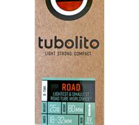 Tubolito S-Tubo Road TPU Inner Tube - 700c - Orange / 700c / 18mm / 32mm / 80mm Valve / Presta