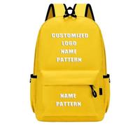 Tuboshu Personalized School Bag Custom Logo Backpack Back To School Gift Name Pattern Printed Bookbag for Kindergarten Primary Middle School 4,42 * 28 * 11cm