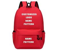 Tuboshu Personalized School Bag Custom Logo Backpack Back To School Gift Name Pattern Printed Bookbag for Kindergarten Primary Middle School 6,42 * 28 * 11cm