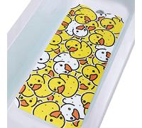 Tubozadi Bathtub Mat Kids Baby Non Slip Shower Mat 40X16 Inch Extra Long Toddler Anti Slip Bath Mats for tub Mat with Suction Cups and Drain Holes,Yellow Duck