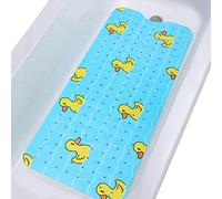 Tubozadi Bathtub Mat Non Slip Shower Mat for Kids & Elderly 40X16 Inch Extra Long Anti Slip Bath Mats for tub Mat with Suction Cups and Drain Holes,Duck