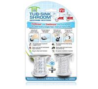 TubShroom Drain Protector Hair Cactcher, Silicone, Chrome, 1.5"-1.75"