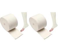Tubular Bandage 3in X 26ft Elasticated Support for Arm, Stretch Roll First Aid Gauze Dressing Cotton Retention for Arms Lower Legs Size D (Pack of 2)
