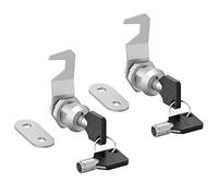 Tubular Cam Locks - Keyed Alike, Toolbox Lock Replacement, RV Storage & Security, 5/8" Zinc Alloy (2 Pack)