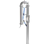 Tubular Distillation Tower, Distilling Equipment, Small Stainless Steel Reflux Distilling Column, Home Brewing Distiller Tower(with Mirror,Bottom 2 inch)