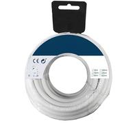 Tubular Hose Reel 25M, Cable in White Coil, coaxial/Parallel/telf Cable - Audio, Cable Section 3 x 1 mm