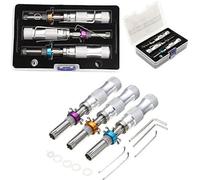 Tubular Lock Pick Set, 7 Pins Lock Pick Tool Kit with Stainless Steel Picks for RV Storage Door Tool Box Cabinet, Professional Lockpicking Tools for Beginners and Locksmith Practice
