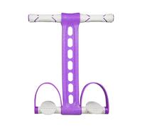 Tubular Pedal Resistance Band | Multifunctional Elastic Training Device - Resistance Device with Metal Tube and Pedal | For Strength Training Exercise Muscle Building Fitness Home Training Yoga for Fr